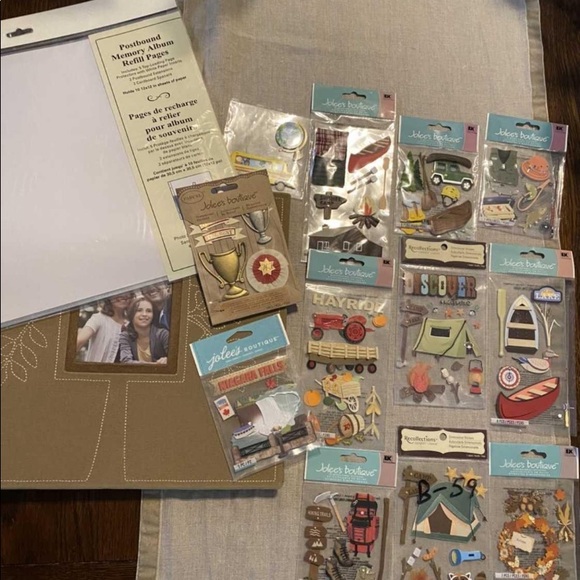 11 - 3D Scrap Book Stickers plus Album/ & Refills - Picture 3 of 5